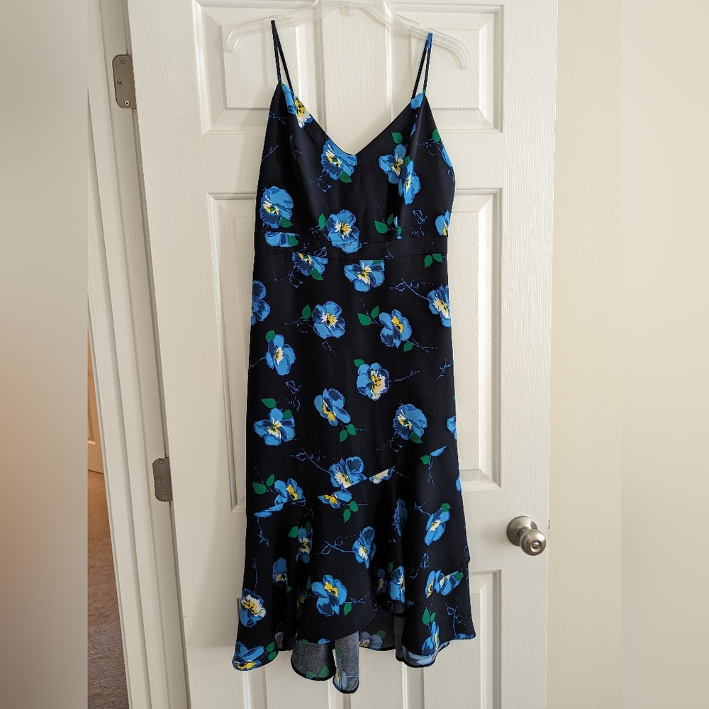 Banana Republic Floral Peplum Dress Size 4